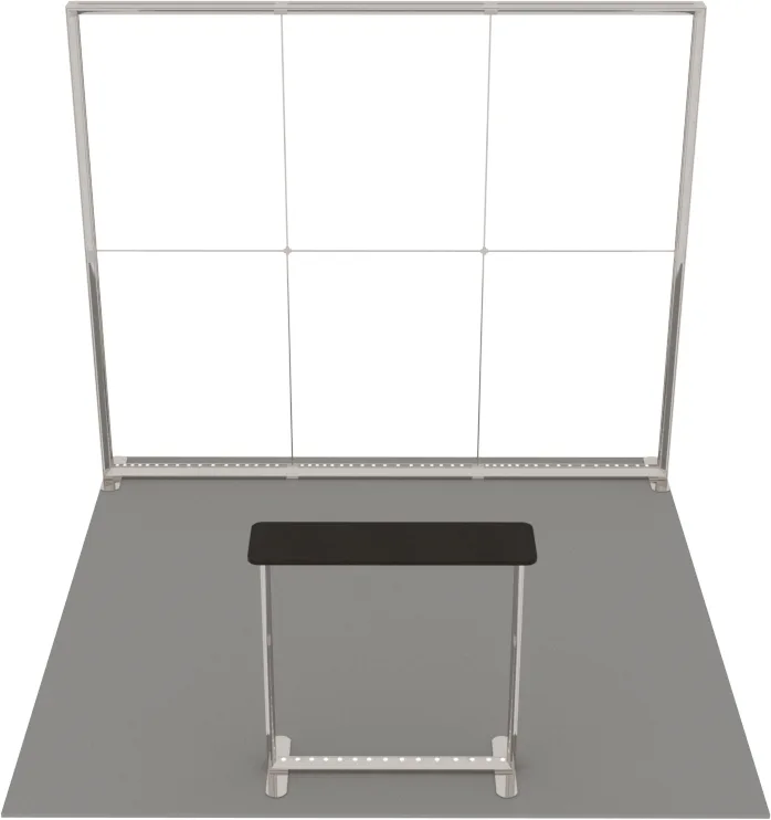 LUNIX™ exhibition booth 9 m² (3x3) peninsula — foto 6