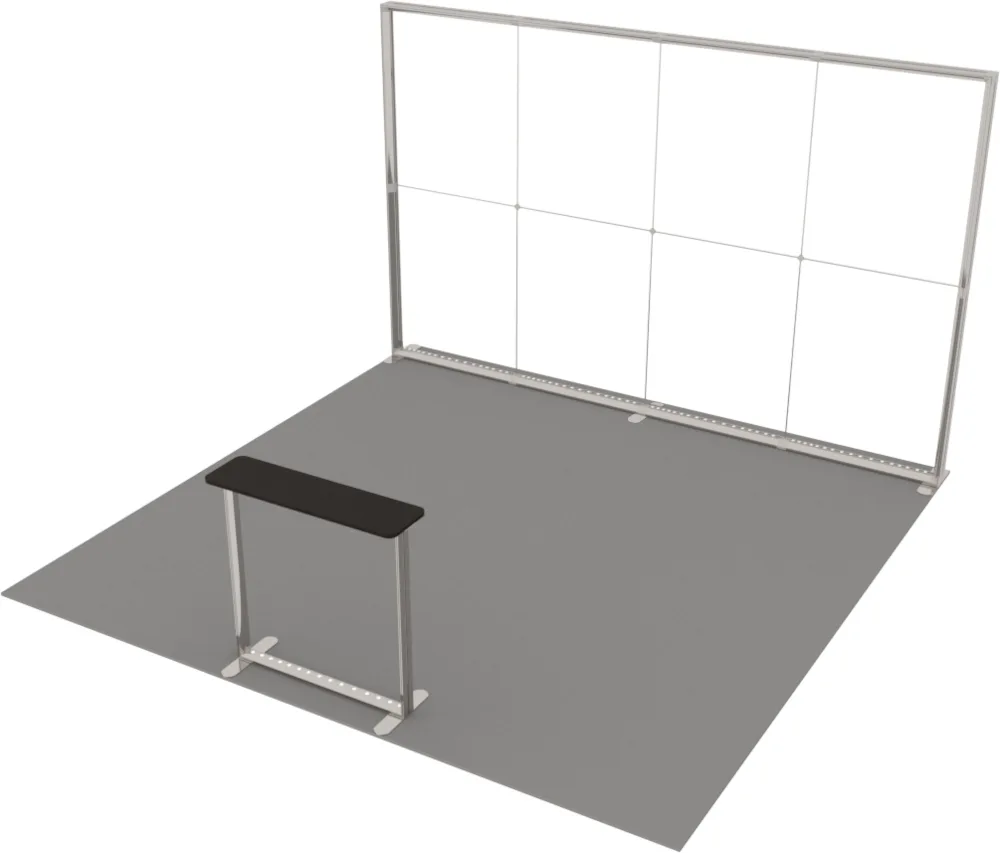 LUNIX™ izstādes stends 16 m² (4x4), pussala — foto 3