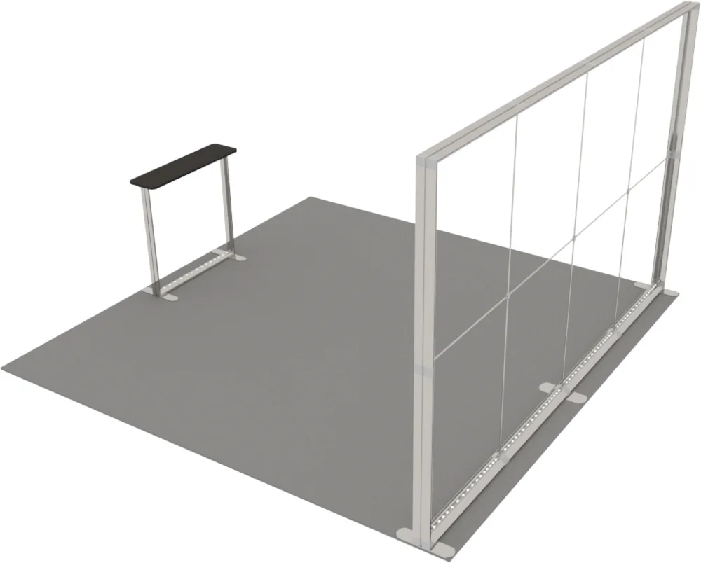 LUNIX™ izstādes stends 16 m² (4x4), pussala — foto 4