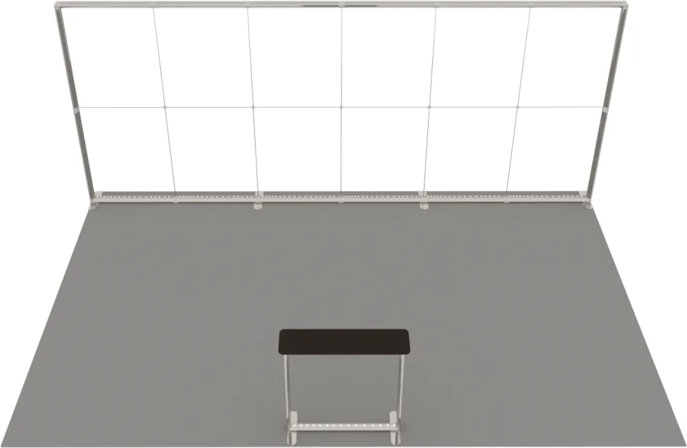 LUNIX™ exhibition booth 24 m² (6x4) peninsula - 1 counter — foto 6