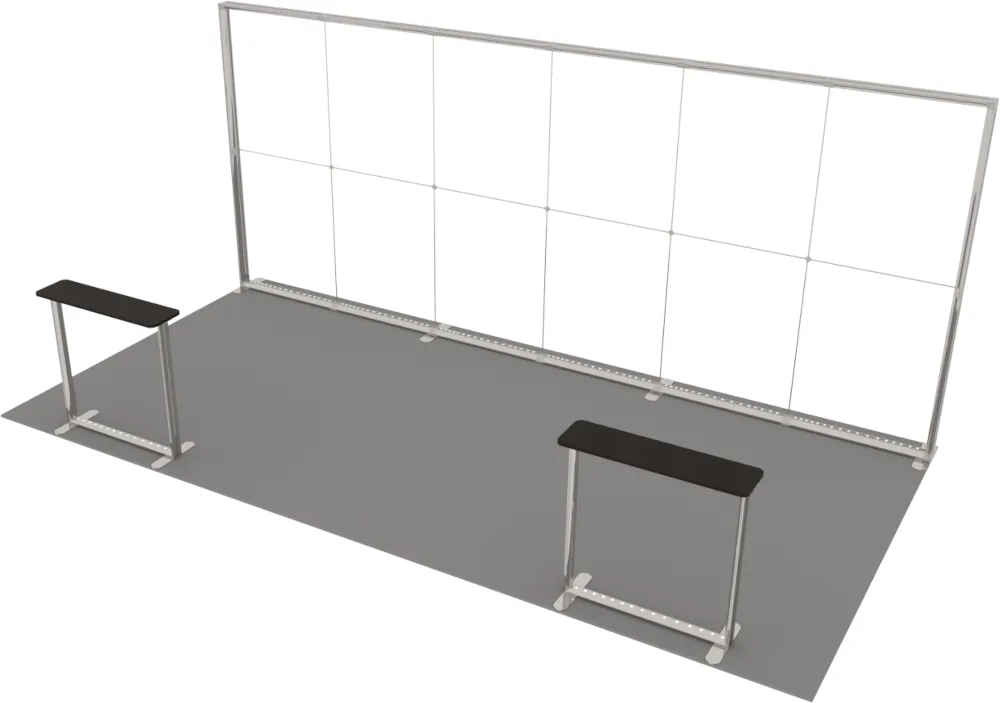 LUNIX™ izstādes stends 18 m² (6x3), pussala — foto 3