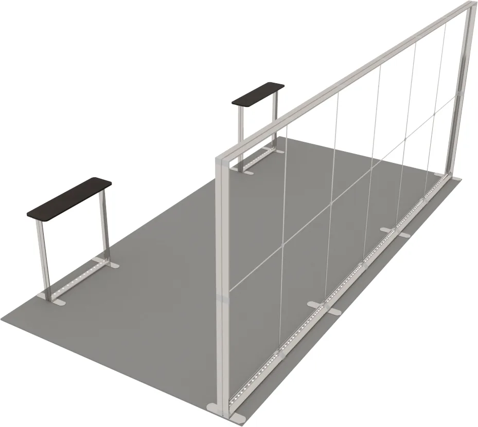 LUNIX™ izstādes stends 18 m² (6x3), pussala — foto 4