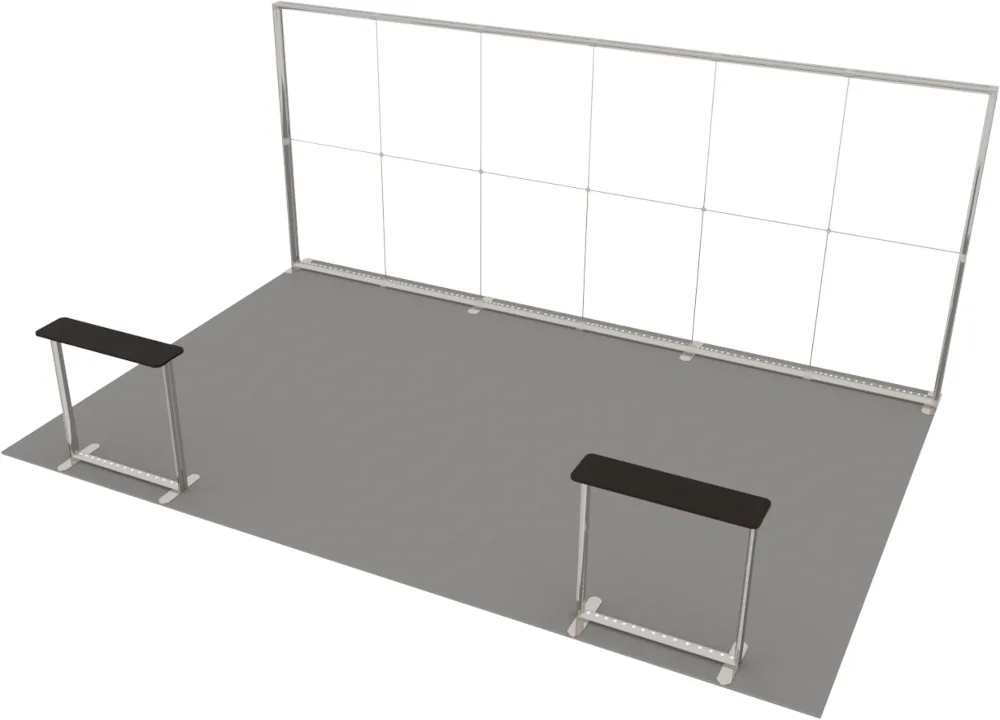 LUNIX™ izstādes stends 24 m² (6x4), pussala – 2 letes — foto 3