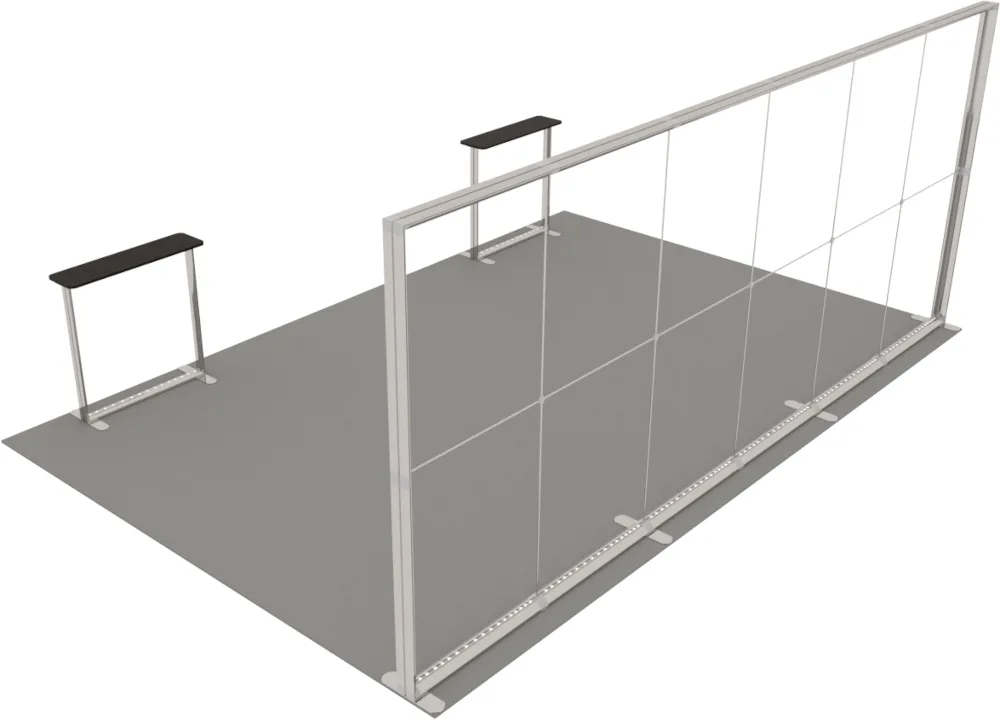 LUNIX™ izstādes stends 24 m² (6x4), pussala – 2 letes — foto 4