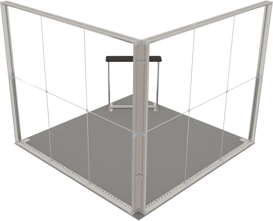 LUNIX™ exhibition booth 9 m² (3x3) corner — foto 4