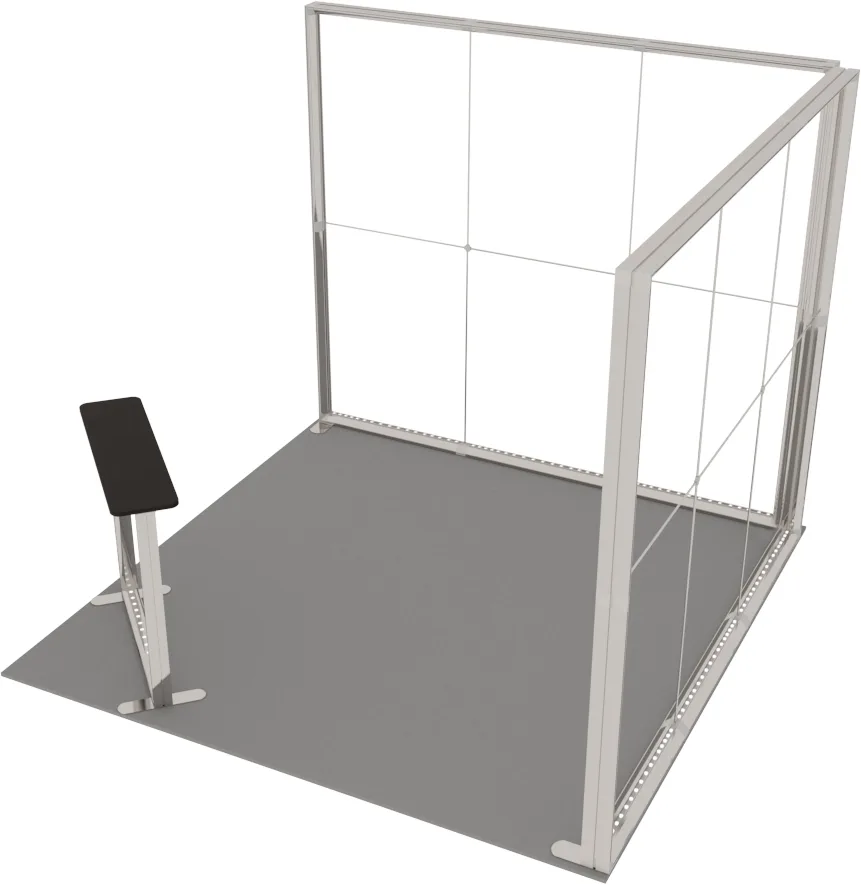 LUNIX™ exhibition booth 9 m² (3x3) corner — foto 5