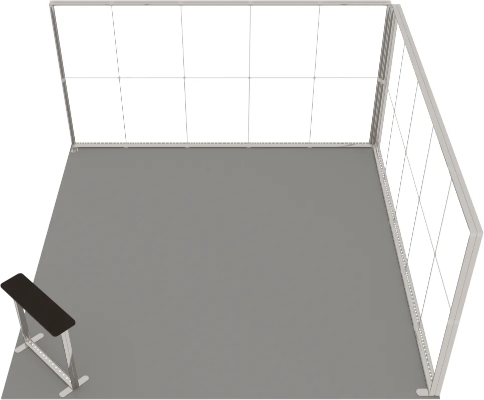 LUNIX™ izstādes stends 25 m² (5x5), stūris — foto 4