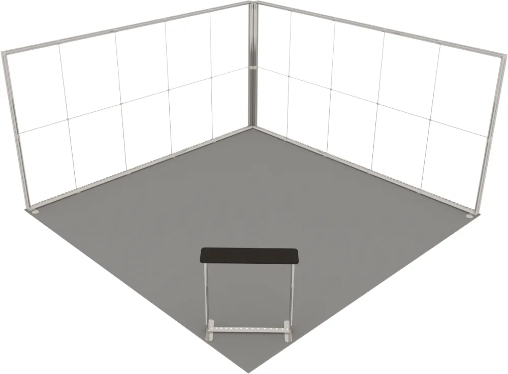 LUNIX™ izstādes stends 25 m² (5x5), stūris — foto 6