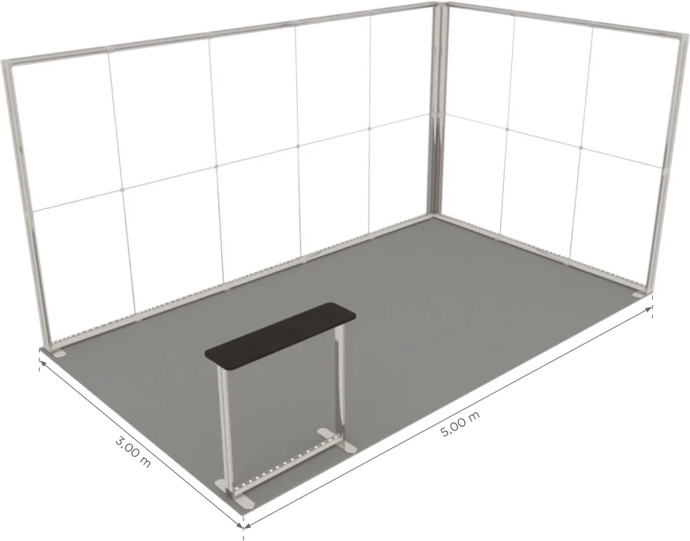 LUNIX™ exhibition booth 15 m² (5x3) corner — foto 3