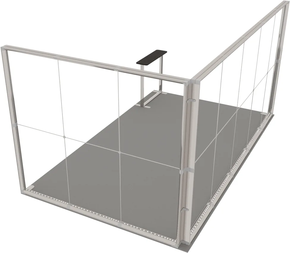 LUNIX™ exhibition booth 15 m² (5x3) corner — foto 4