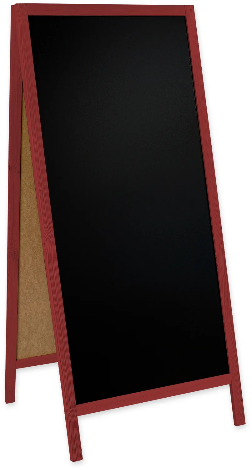 Chalkboard trotuāra zīme Classic XL (72x160 cm) – melns — foto 3