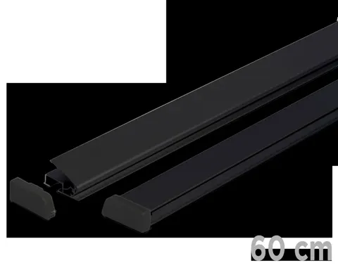Standard poster rails 60 cm - black