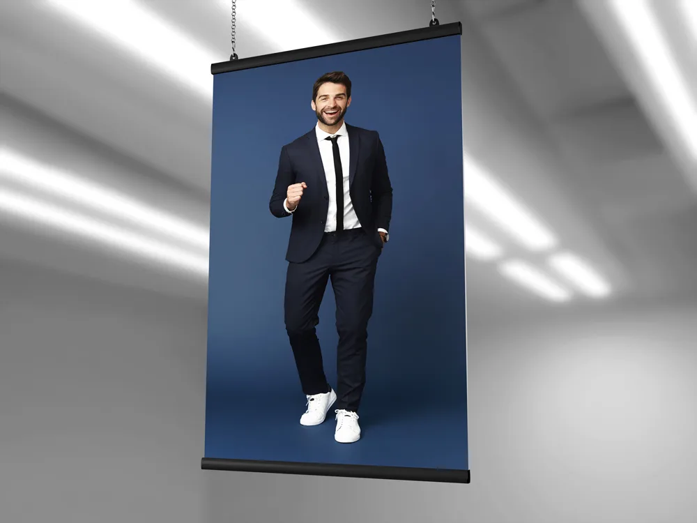 Standard plakātu sliedes 100 cm – melns — foto 3