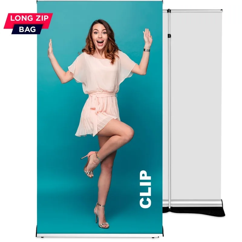 Roll up Clip 100x220 - graphics exchange system, telescopic pole (without printing)