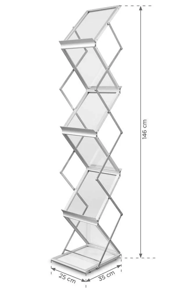 Montana brochure holder A4 in a SOLID case - silver — foto 8