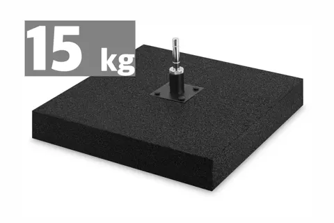 Rubber base with rotator - 15 kg